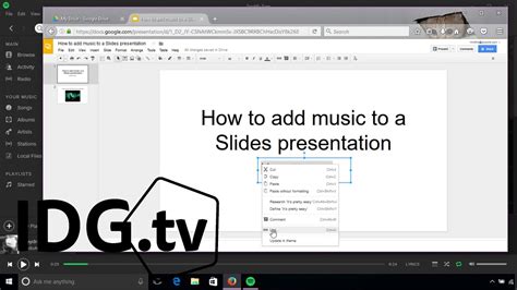 how to add music to a google slide show and why does it enhance the mood of the presentation?