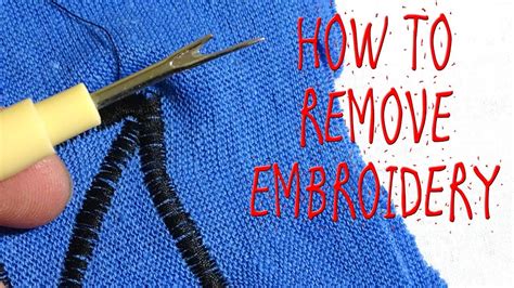 how to remove embroidery stitching - should you ever consider using a laser for delicate removal?