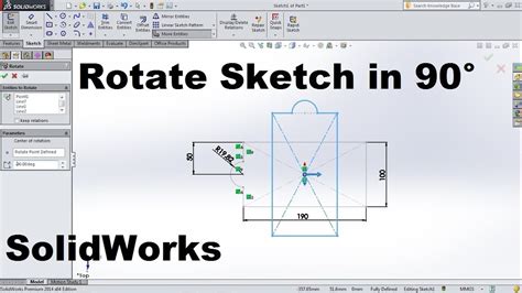 how to rotate sketch in solidworks and what happens when you apply a force to a rotating sketch